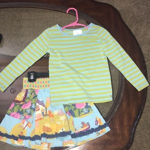 Matilda Jane top and skirt-size 2